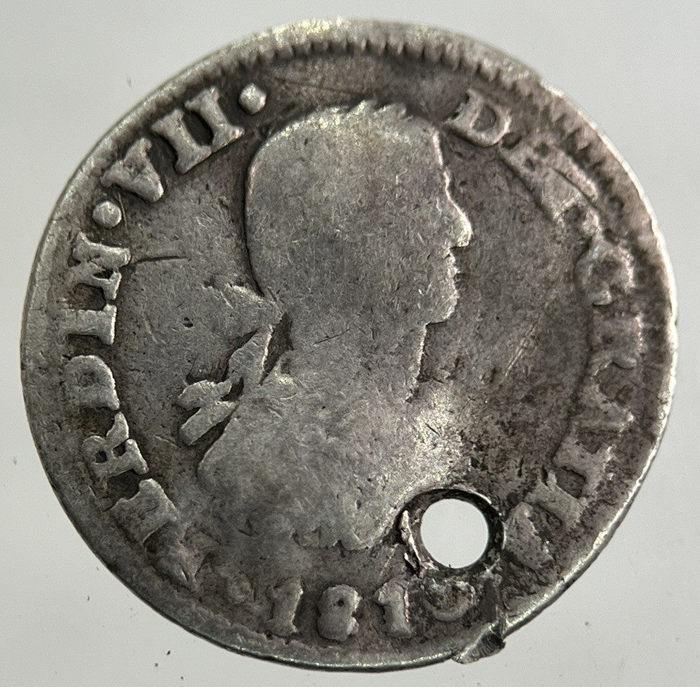 1815 Spain Mexico Half Real Silver Coin | Collectable Grade