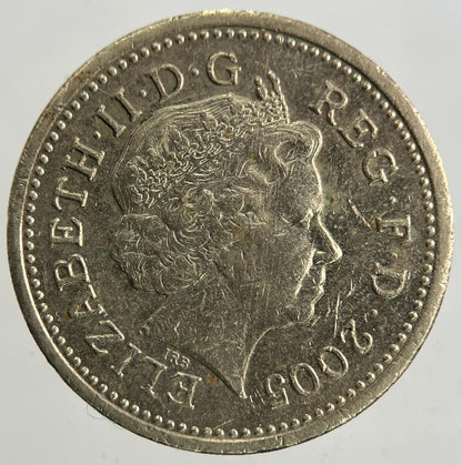2005 Elizabeth II 2nd £1 One Pound Coin | Fine Collectable Grade