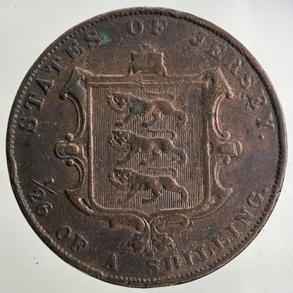 1861 Jersey 1/26 Twenty Sixth Of A Shilling Coin | Very High Grade