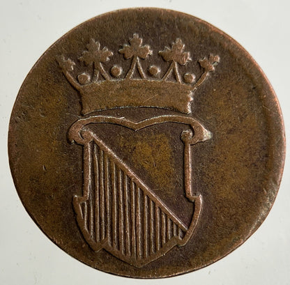 1753 Netherlands Half Duit Coin | Very High Grade