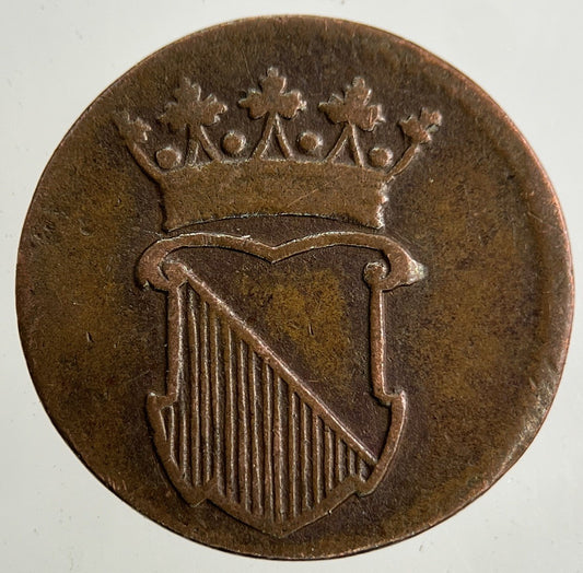 1753 Netherlands Half Duit Coin | Very High Grade