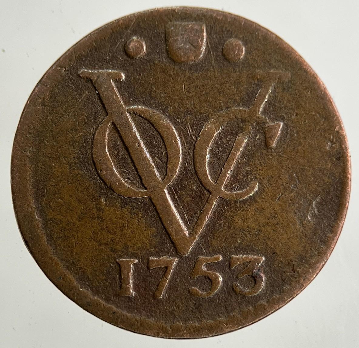 1753 Netherlands Half Duit Coin | Very High Grade