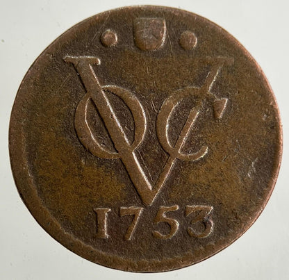 1753 Netherlands Half Duit Coin | Very High Grade