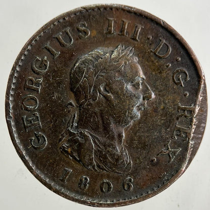 1806 George III 3rd Farthing Coin | Very High Grade