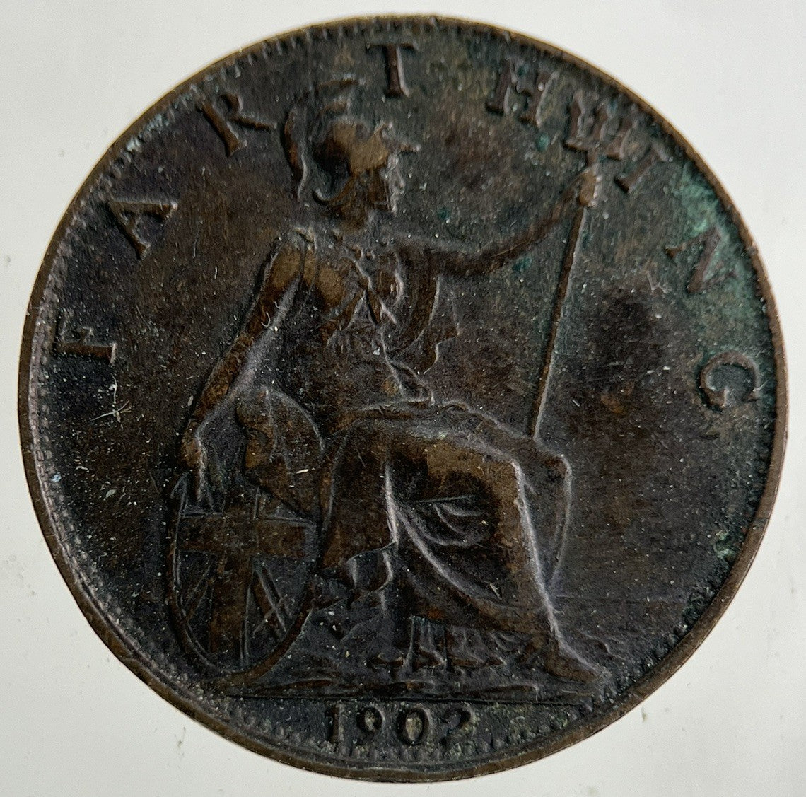 1902 Edward VII Farthing Coin | Very High Grade