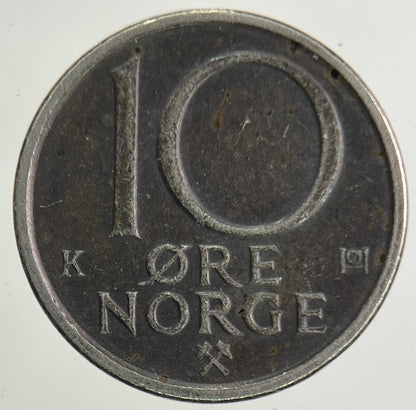 1991 Norway 10 Ore Coin | Fine Collectable Grade