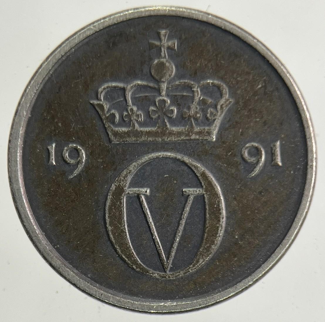 1991 Norway 10 Ore Coin | Fine Collectable Grade