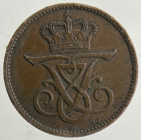 1907 Denmark 1 Ore Coin | Very High Grade