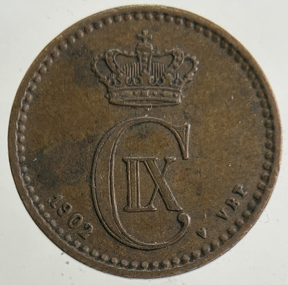 1902 Denmark 1 Ore Coin | Very High Grade