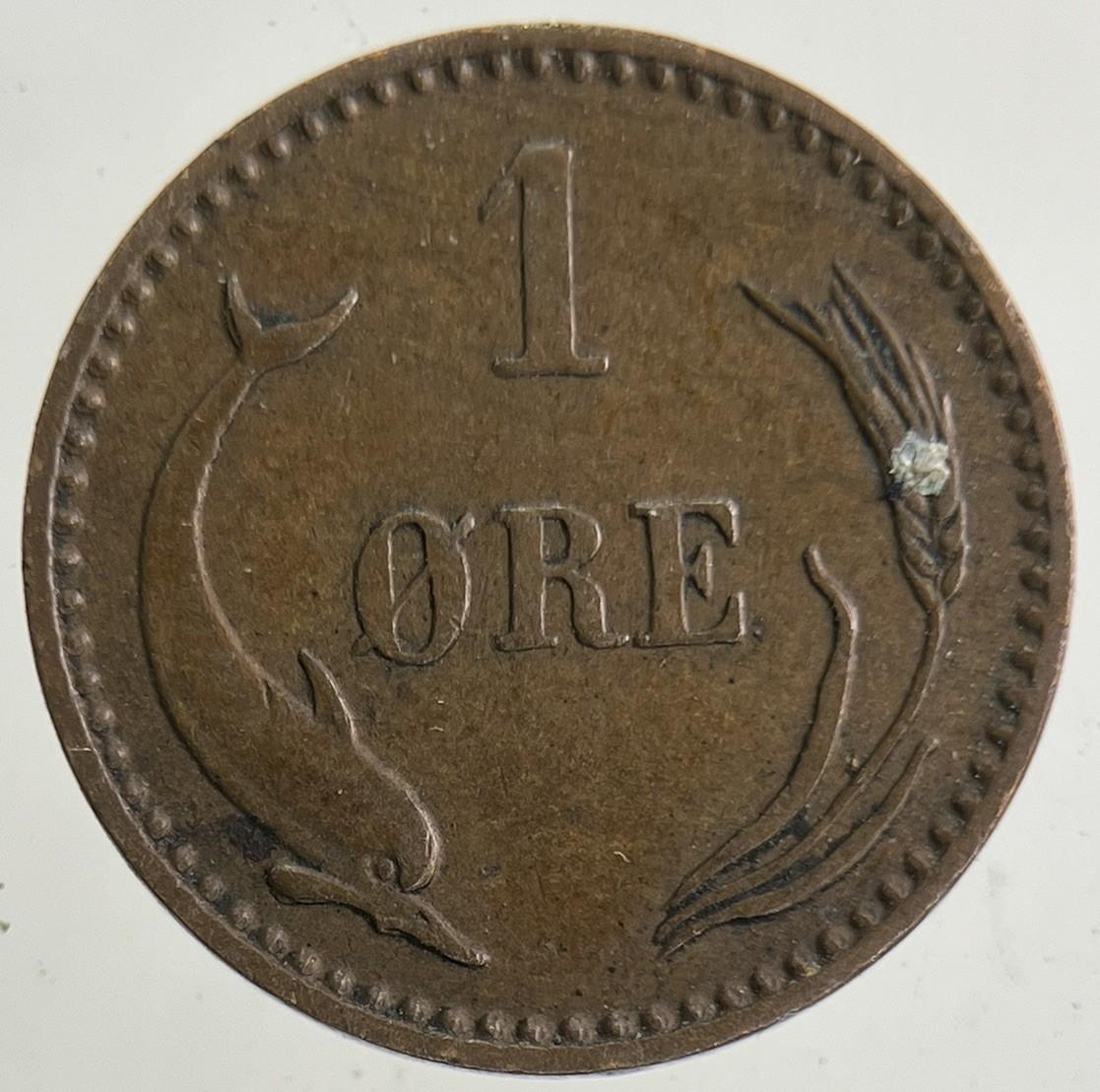 1902 Denmark 1 Ore Coin | Very High Grade
