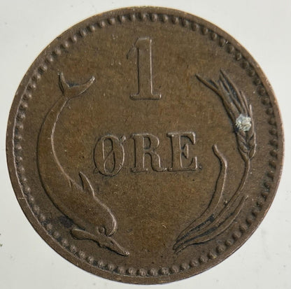 1902 Denmark 1 Ore Coin | Very High Grade