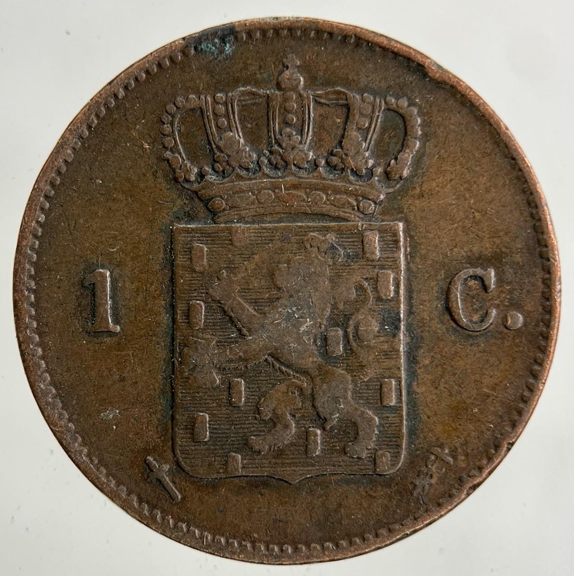 1870 Netherlands 1 Cent Coin | Fine Collectable Grade