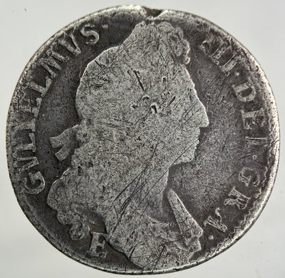 1696-E Exeter Mint William III 3rd Shilling Silver Coin | Collectable Grade