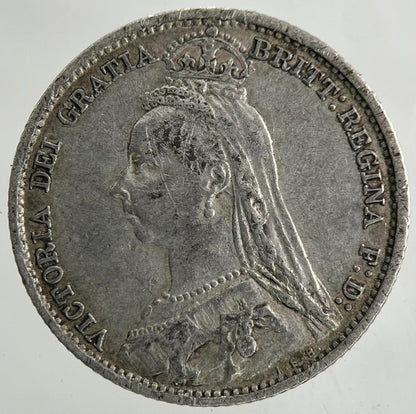 1892 Victoria Sixpence Silver Coin | Very High Grade