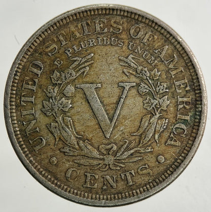 1896 US USA Nickel 5 V Cents Coin | Very High Grade