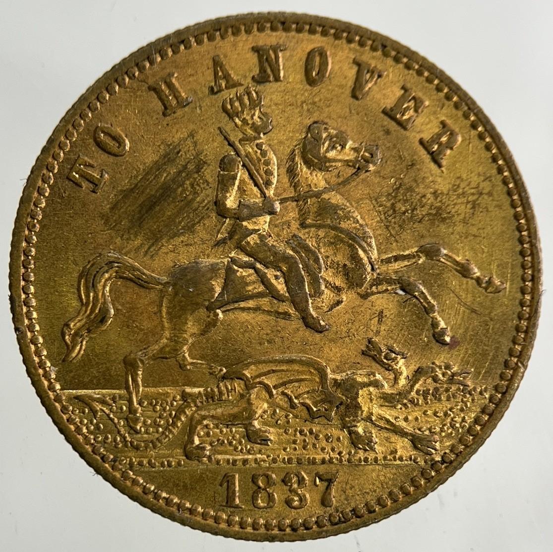 1837 Victoria To Hanover Token Coin | Very High Grade