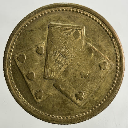 1849 Victoria Playing Cards Token Coin | Fine Collectable Grade