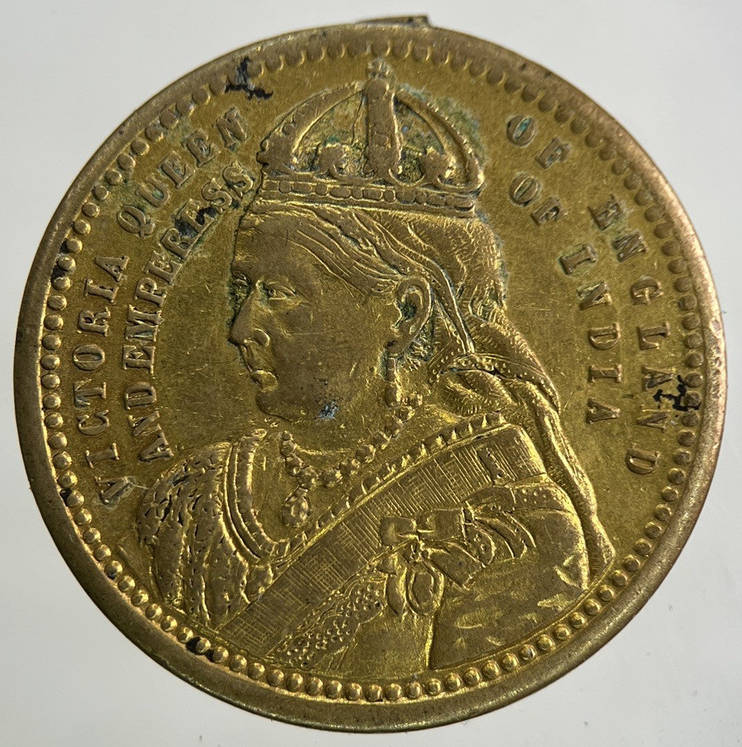 1887 Victoria Jubilee Medal Token Coin | Fine Collectable Grade