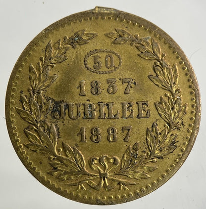 1887 Victoria Jubilee Medal Token Coin | Fine Collectable Grade