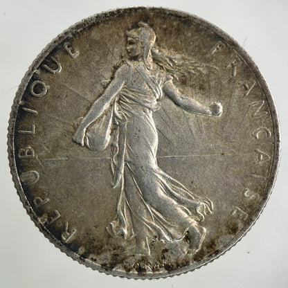 1917 France 2 Francs Silver Coin | Very High Grade