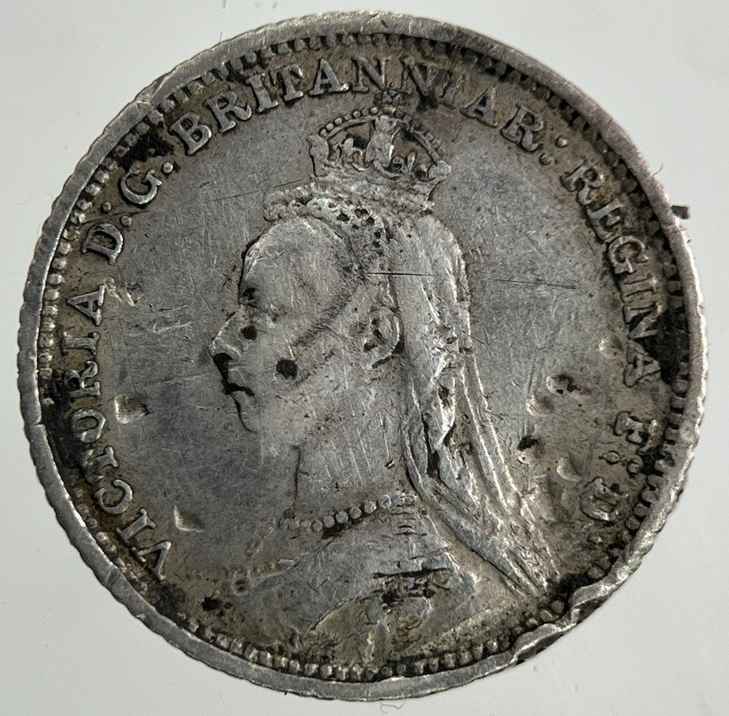 1888 Victoria Groat Four-Pence Silver Coin | Collectable Grade