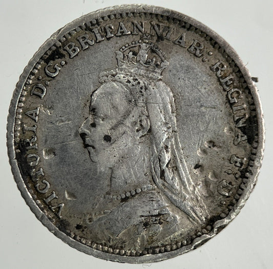 1888 Victoria Groat Four-Pence Silver Coin | Collectable Grade