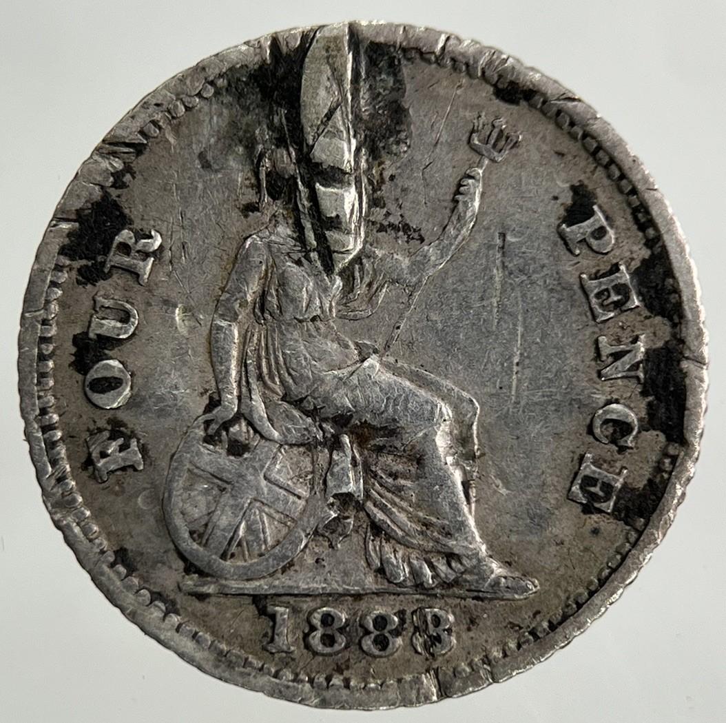 1888 Victoria Groat Four-Pence Silver Coin | Collectable Grade