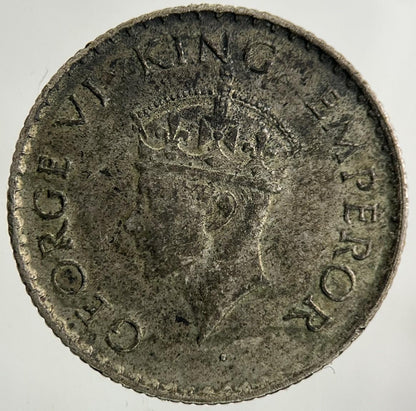 1940 India Quarter 1/4 Rupee Silver Coin | Fine Collectable Grade
