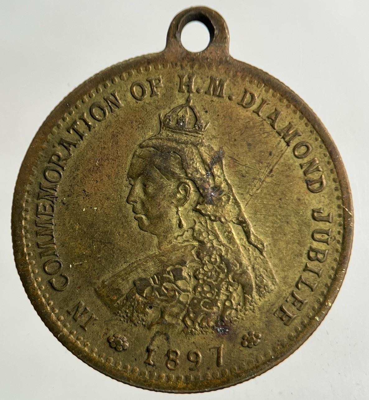 1897 Victoria Diamond Jubilee Medal Token Coin | Fine Collectable Grade