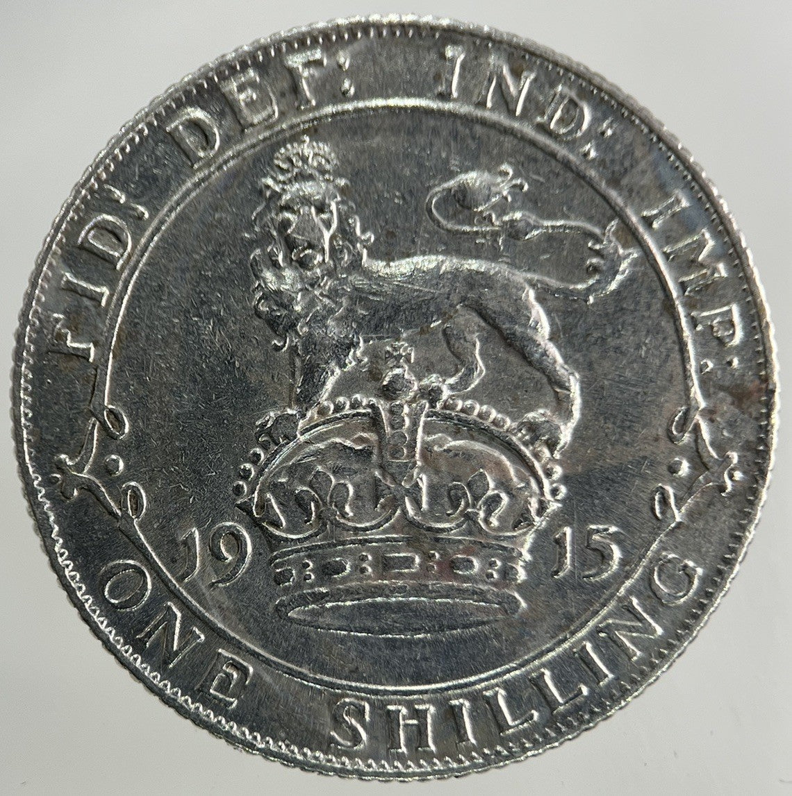 1915 George V Shilling Silver Coin | Fine Collectable Grade
