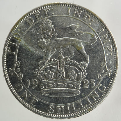 1925 George V Shilling Silver Coin | Fine Collectable Grade