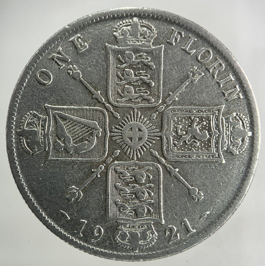 1921 George V Florin Silver Coin | Fine Collectable Grade