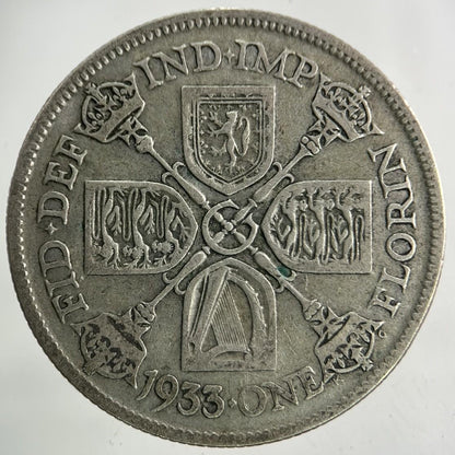 1933 George V Florin Silver Coin | Collectable Grade