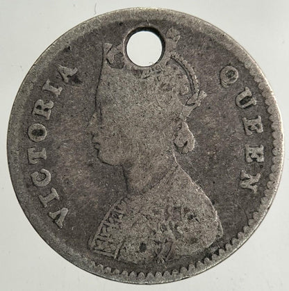 1862 India 2 Annas Silver Coin | Collectable Grade