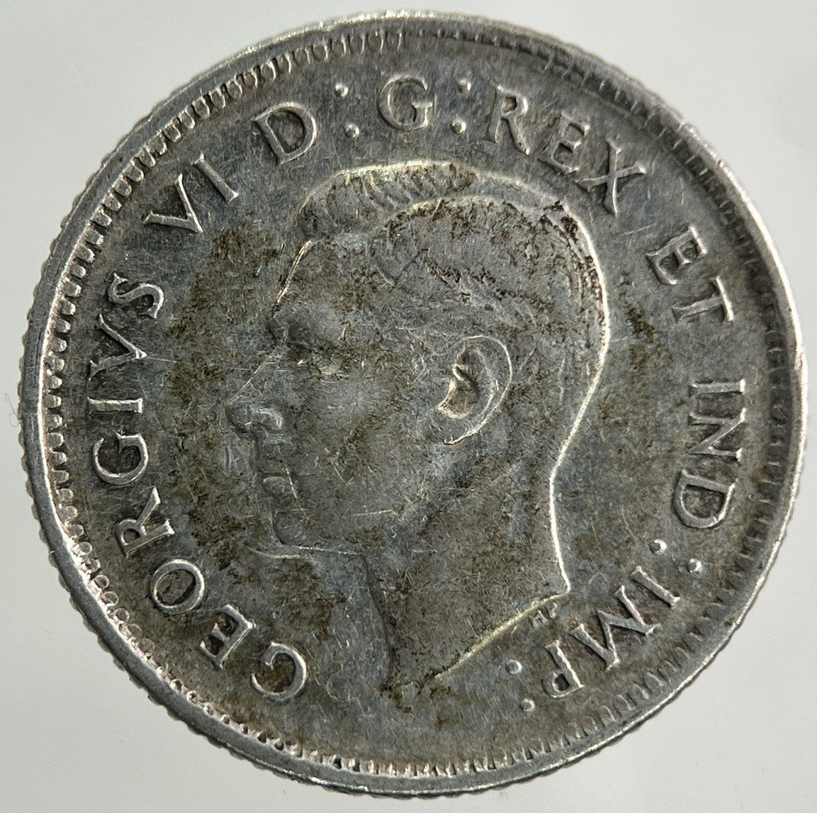 1947 Canada 10 Cents Silver Coin | Fine Collectable Grade