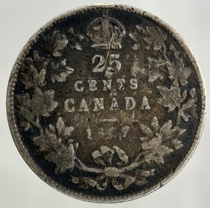 1907 Canada 25 Cents Silver Coin | Collectable Grade