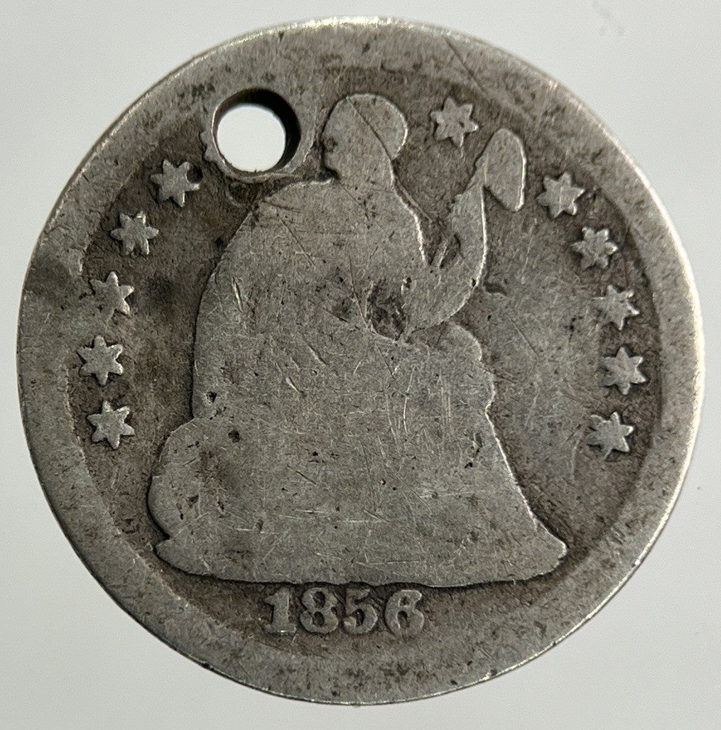 1856 US USA Half-Dime Silver Coin | Collectable Grade