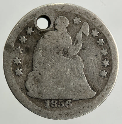 1856 US USA Half-Dime Silver Coin | Collectable Grade