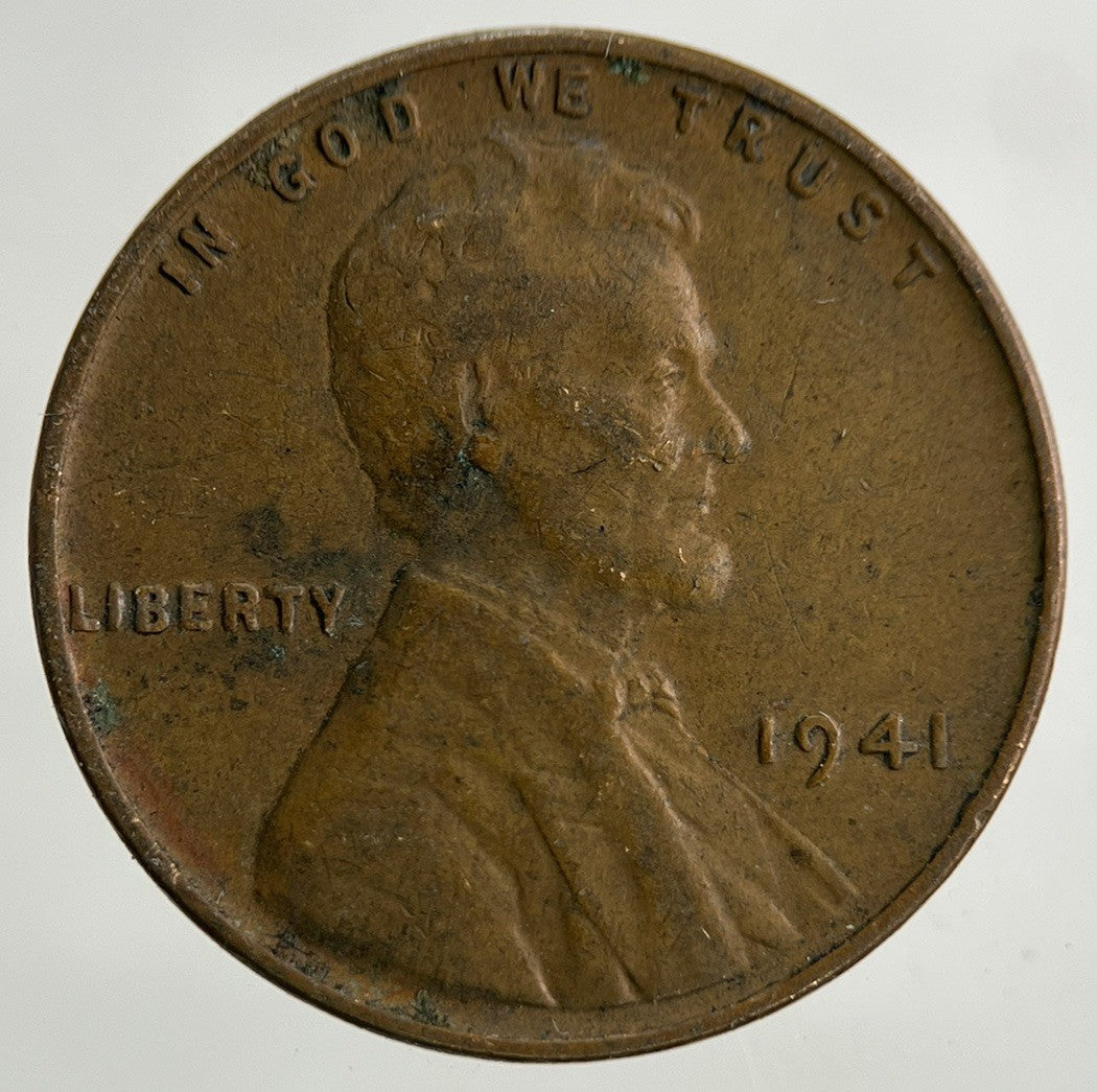 1941 US USA Lincoln One Cent Coin | Fine Collectable Grade