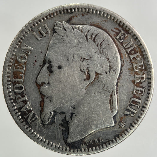 1869 France 1 Franc Silver Coin | Collectable Grade