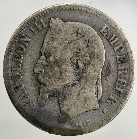 1866 France 2 Franc Silver Coin | Collectable Grade