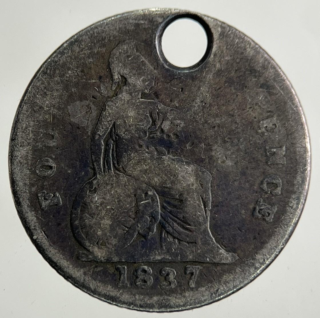 1837 William IV Groat Four-Pence Silver Coin | Collectable Grade