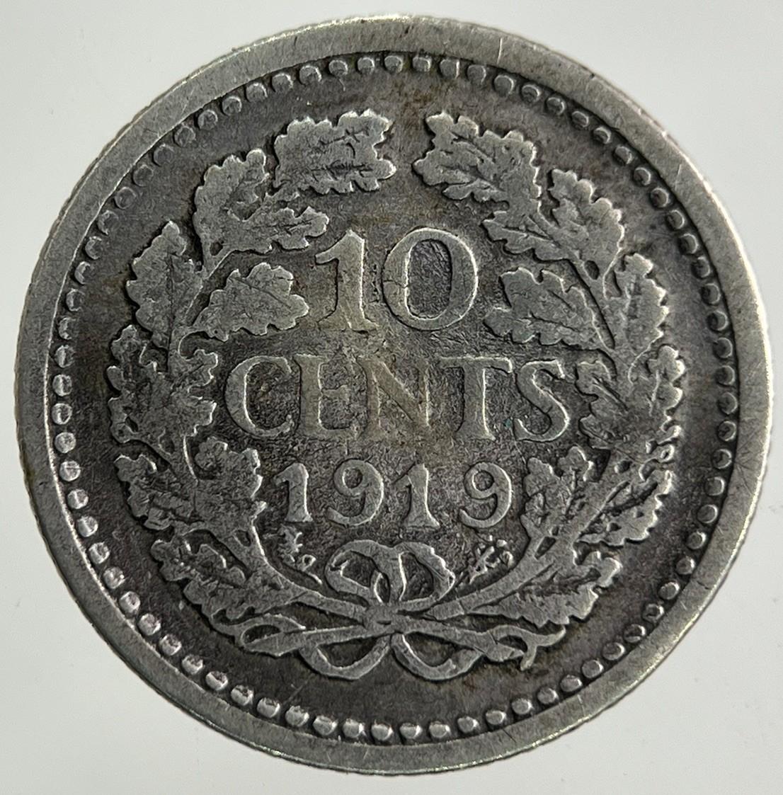1919 Netherlands 10 Cents Silver Coin | Collectable Grade