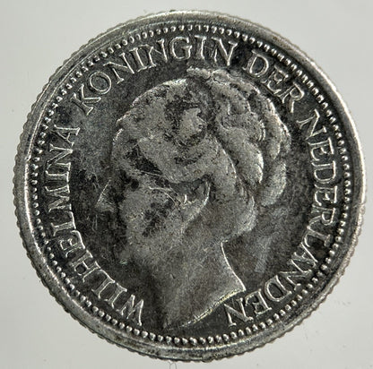1941 Netherlands 10 Cents Silver Coin | Fair Grade