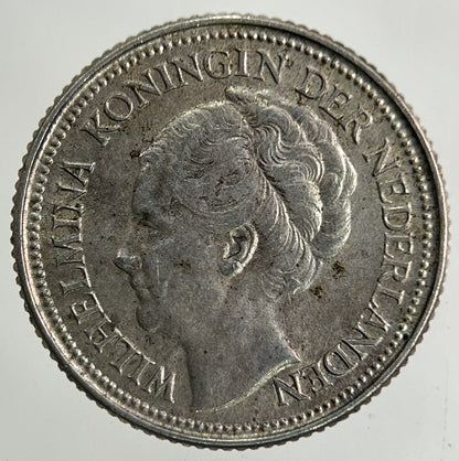 1936 Netherlands 10 Cents Silver Coin | Fine Collectable Grade
