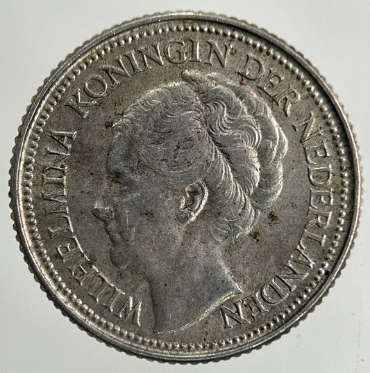 1936 Netherlands 10 Cents Silver Coin | Fine Collectable Grade