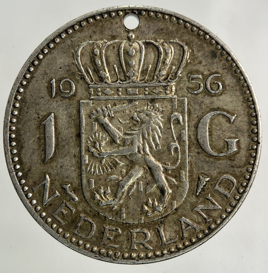 1956 Netherlands 1 Gulden Silver Coin | Fine Collectable Grade