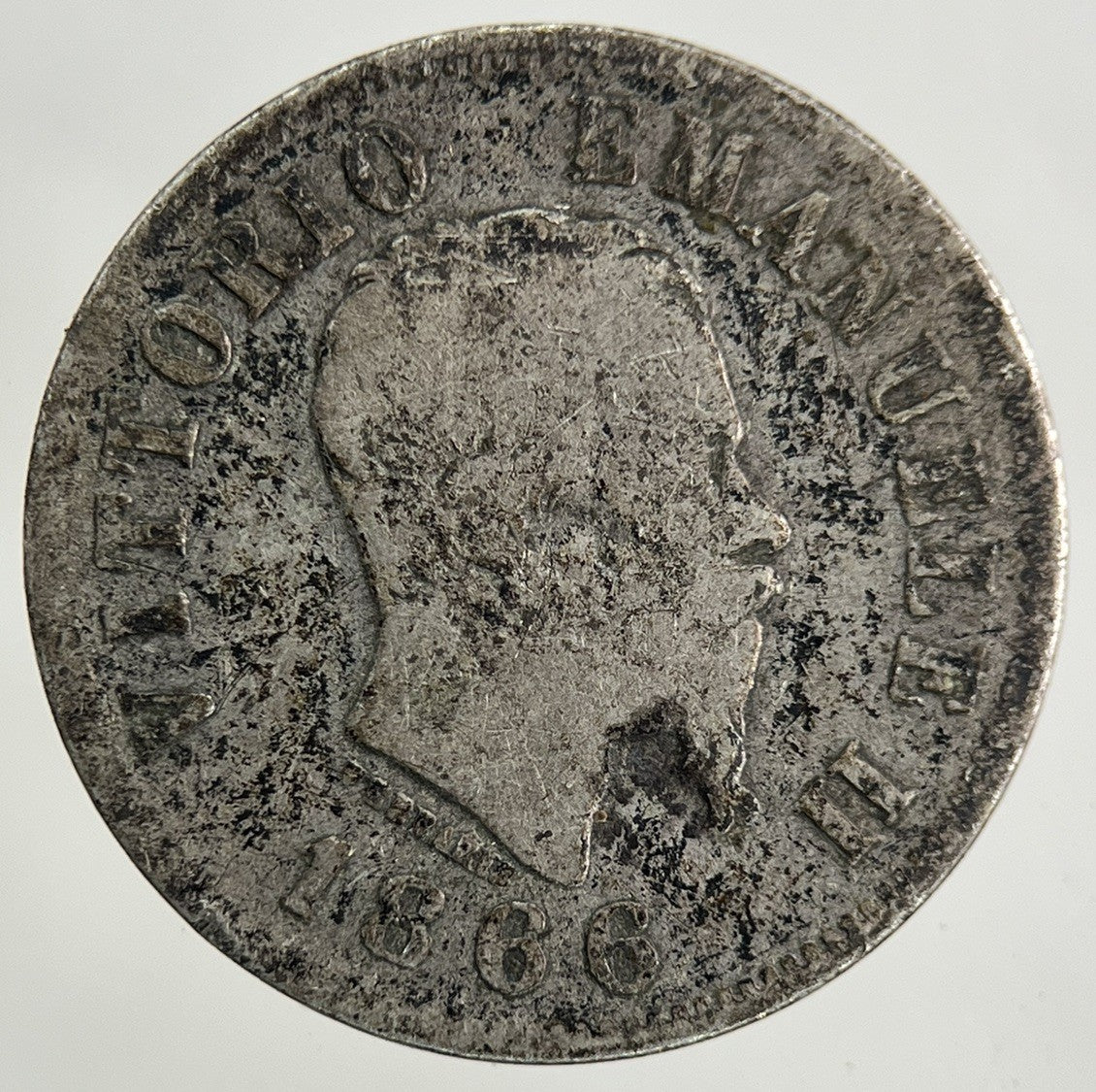 1866 Italy 50 Centesimi Silver Coin | Collectable Grade