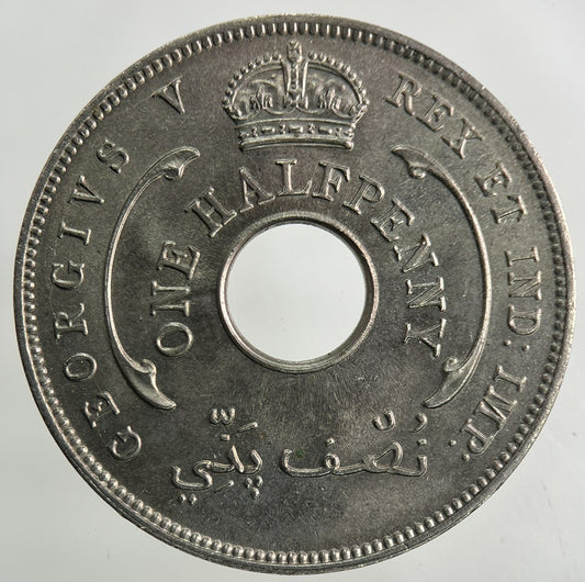 1935 West Africa Half-Penny Coin | Very Fine Grade