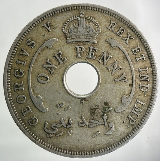 1919 West Africa One Penny Coin | Fine Collectable Grade